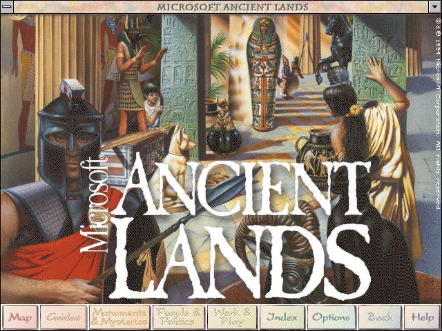 Microsoft Ancient Lands Intro Screen (1994)